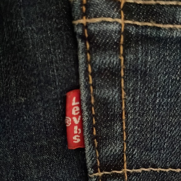 Levi’s jeans high rise slim fit Sz 28 W 39 Length dark wash - Picture 8 of 8